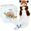 Doudou attache sucette Panda roux