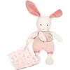 Peluche Doudou et Compagnie Botanic Lapin avec doudou Rose