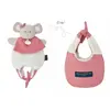 Doudou amusette - Souris Rose et blanc Doudou et Compagnie - Paris