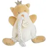 DOUDOU ET COMPAGNIE Ours petit roi - Doudou avec attache tétine