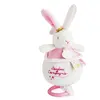Animal en peluche Doudou et Compagnie Boîte à musique Lapin étoile