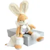 Doudou Pantin blanc lapin de sucre 31 cm