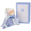 Doudou attache sucette Ours Petit Chou Doudou et Compagnie Bleu 17 cm