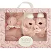Coffret chaussons et doudou lapin ROSE Doudou & Compagnie
