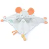 Doudou avec marionnette a doigts - souris