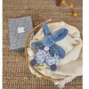 Doudou et Compagnie Doudou Plat Lapin Bleu Lapin Doudou 18 Cm - Doudou Et Compagnie