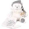 Doudou 25 ans ours pantin attache-sucette GRIS Doudou & Compagnie