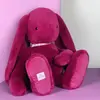 Peluche géante lapin Fleurette Prune (70 cm)