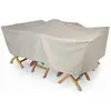 Innovaxe Cov'Up Housse de Protection pour Table de Jardin 200 x 130 x 60 cm, Taupe