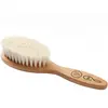Le Biberon Français Brosse à cheveux bébé en hêtre rouge et soie de chèvre