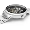 Pierre Lannier Homme 317B131 Automatique squelette acier argenté