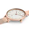 PIERRE LANNIER Montre Femme ECHO Cadran Blanc - 032K908 - Bracelet Acier Milanais Doré-rose