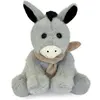 Histoire d'Ours Peluche petit ane foulard GRIS Doudou & Compagnie