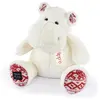 Peluche Hippopotame 40 cm blanc noël Histoire d'Ours