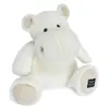 Peluche hippopotame 40CM Blanc - HISTOIRE D'OURS - Plush - Bébé - Intérieur