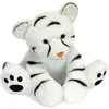 Peluche Bébé Tigre Blanc - Histoire d'ours - 35 cm - Doux et Adorable