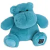 Histoire d'ours Doudou Hippopotame UNITED vert emeraude 25 cm