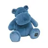 Histoire d'ours Doudou et Compagnie Doudou Et Compagnie Pel Hippo Bleu 40cm