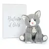 Peluche Histoire d'Ours Bébé Chat Gris 18/24 cm HO3156