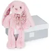 Doudou et Compagnie Peluche - Histoire d'Ours - Copains calins - lapin rose 25 cm