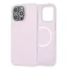 Coque en Silicone WeFix compatible MagSafe pour iPhone 16 Pro Max Lila
