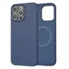 Coque en Silicone WeFix compatible MagSafe pour iPhone 16 Pro Max Bleu