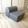 Cotton Wood Chauffeuse unie en coton Gris