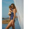Maillot De Bain De Grossesse Manitoba Cache Coeur Bleu