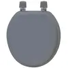 Abattant wc mdf 17 pouces attaches plastiques - gris - Tendance