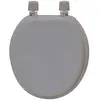 Tendance - abattant wc mdf 17 pouces attaches plastiques - taupe