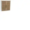 Tendance Meuble Haut de salle de bain - 2 portes - Aspect Chêne vieilli