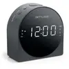 MUSE M 185 CR Réveil radio - Double - Numérique - Noir - Sauvegarde par pile(s)
