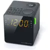 Radio-réveil MUSE M-187 CR - Tuner PLL FM - Double alarme - Grands chiffres ambres - Noir