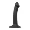 Strap-on-me Dildo ventouse Dual Density (Couleur : NOIR - Taille : S)