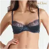 Maison Close Soutien-Gorge Quart Cup Villa Satine Bleu