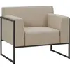 Fauteuil Ruben en Acier et Tissu Recyclé EREME  Métal / Tissus