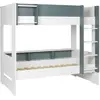 Chambrekids Lit Superposé Avec Rangement 90x190 Opus - Blanc/mousse Multicolore