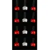 Atmosphera Lot de 12 grelots brillants - Rouge et argent