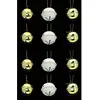 Atmosphera - Lot de 12 grelots brillants - Or et blanc