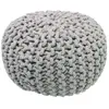 Nattiot Pouf enfant tricoté Lili gris (30 x 20 cm)