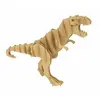 Bi2L Maquette en carton - Tyrannosaure - 28 x 18 x 7,5 cm - Dinosaur Puzzle 3D