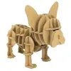 Bi2L MegaCrea DIY Maquette en Carton Chien Bulldog 12 x 10 x 8 cm