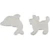 Megacrea DIY Plaque pour perles à repasser Dauphin et chien 9 cm