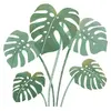 Lilipinso Stickers feuilles de monstera en vinyle mat vert 64x64 cm