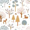 Lilipinso Papier peint faon Forest Living (50 cm x 10 m)