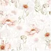 Lilipinso Papier peint Pink Poppies (50 cm x 10 m)