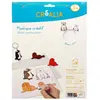 Set de 5 feuilles de plastique créatif blanc - Créalia
