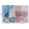 Coffret bracelets à message 1200 perles lettres et cordons - Créalia