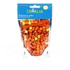 Sachet de perles oranges en bois avec cordon - Créalia