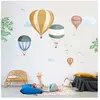 Mimi'lou Stickers géants Montgolfière aquarelle